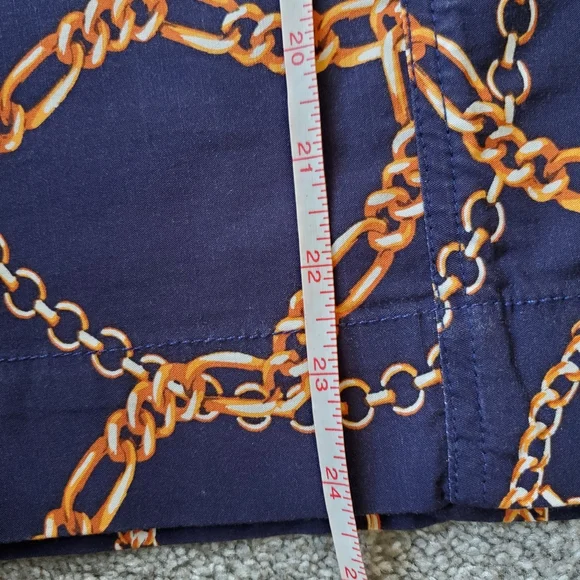 Anthropologie fitted patch pockets skirt, medium, blue - Picture 13 of 15